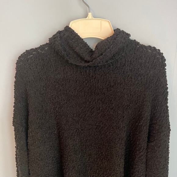 NEW Bobeau Popcorn Black Turtleneck Sweater Size Medium - Picture 4 of 13